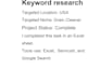do seo keyword research and competitor analysis